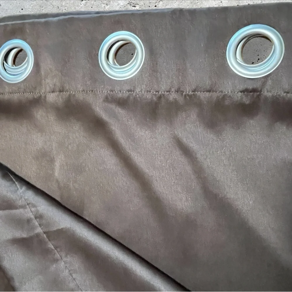 Blackout Blinds for Patio Sliding Glass Door‎ Brown With Pull 100